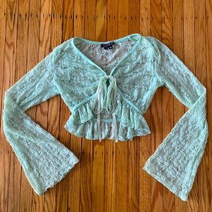 Vintage Lace Cropped Shrug